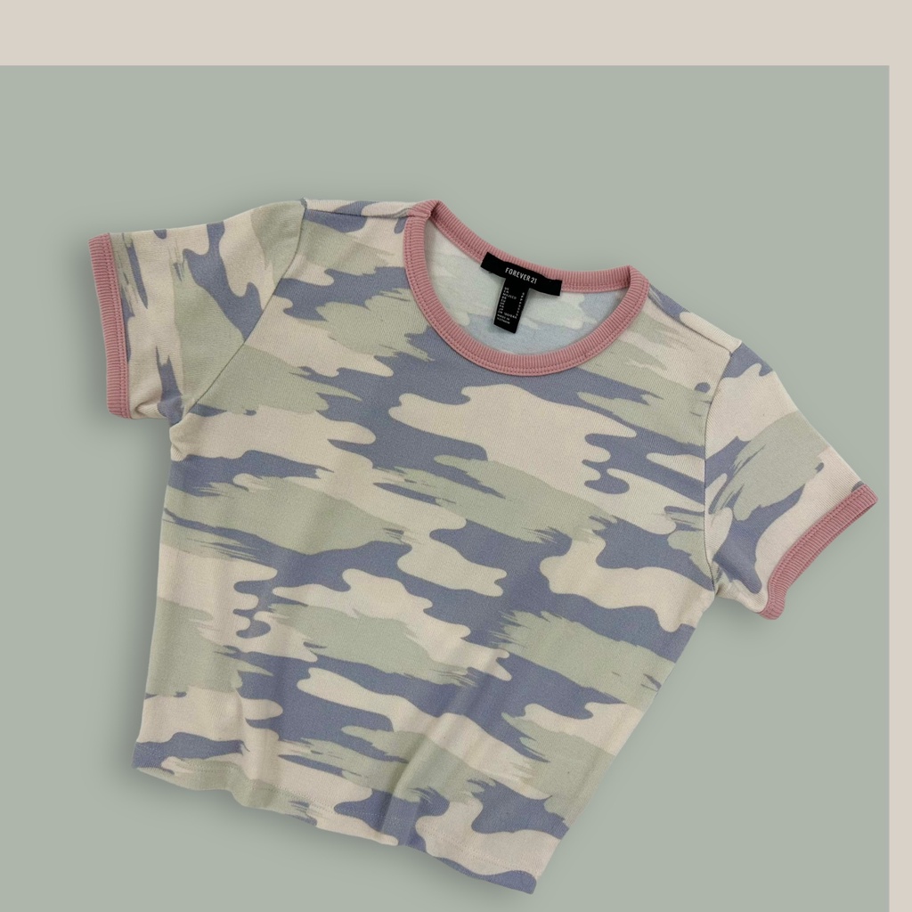 Áo beo croptop viền tay vnxk