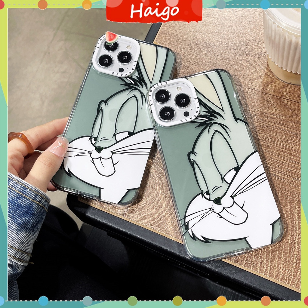 Ốp Điện Thoại Nhựa Cứng In Hình Thỏ Bugs Cho iPhone14 13 12 Mini 11 PRO MAX 6 / 6s 7 / 8plus SE2 X / XS XR XSMAX #Phụ Kiện Hg56233233 Chuyên Dụng Chất Lượng