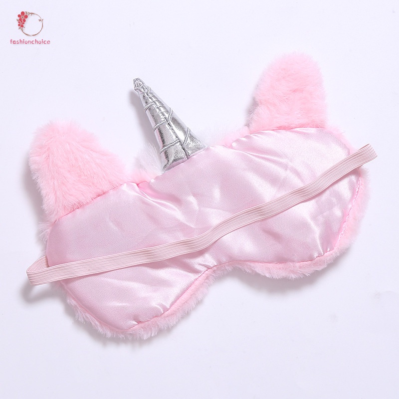 Miếng Bịt Mắt Ngủ Bằng Vải Bông Thoáng Khí Hình Kỳ Lân Hoạt Hình Cho Trẻ Em