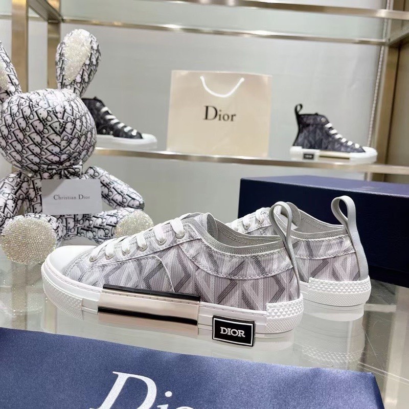 GIÀY DIO SNEAKER LOW CANVAS GREY LAI AU. GIÀY THỂ THAO DIO B23