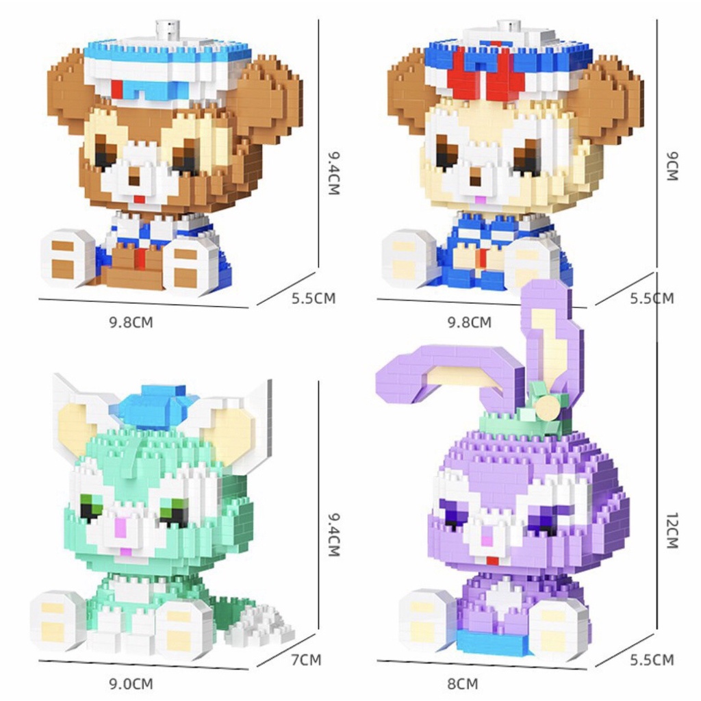 Mô hình lắp ráp hoạt hình đáng yêu cho bé - đồ chơi lắp ráp Model nhân vật hoạt hình
