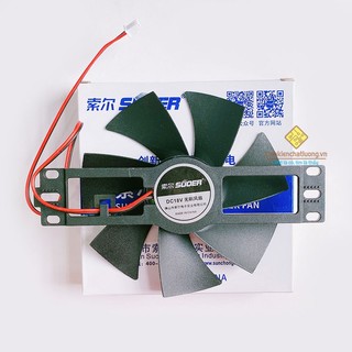 Combo 2 Quạt bếp từ 18VDC sải cánh 11cm SUOER loại tốt