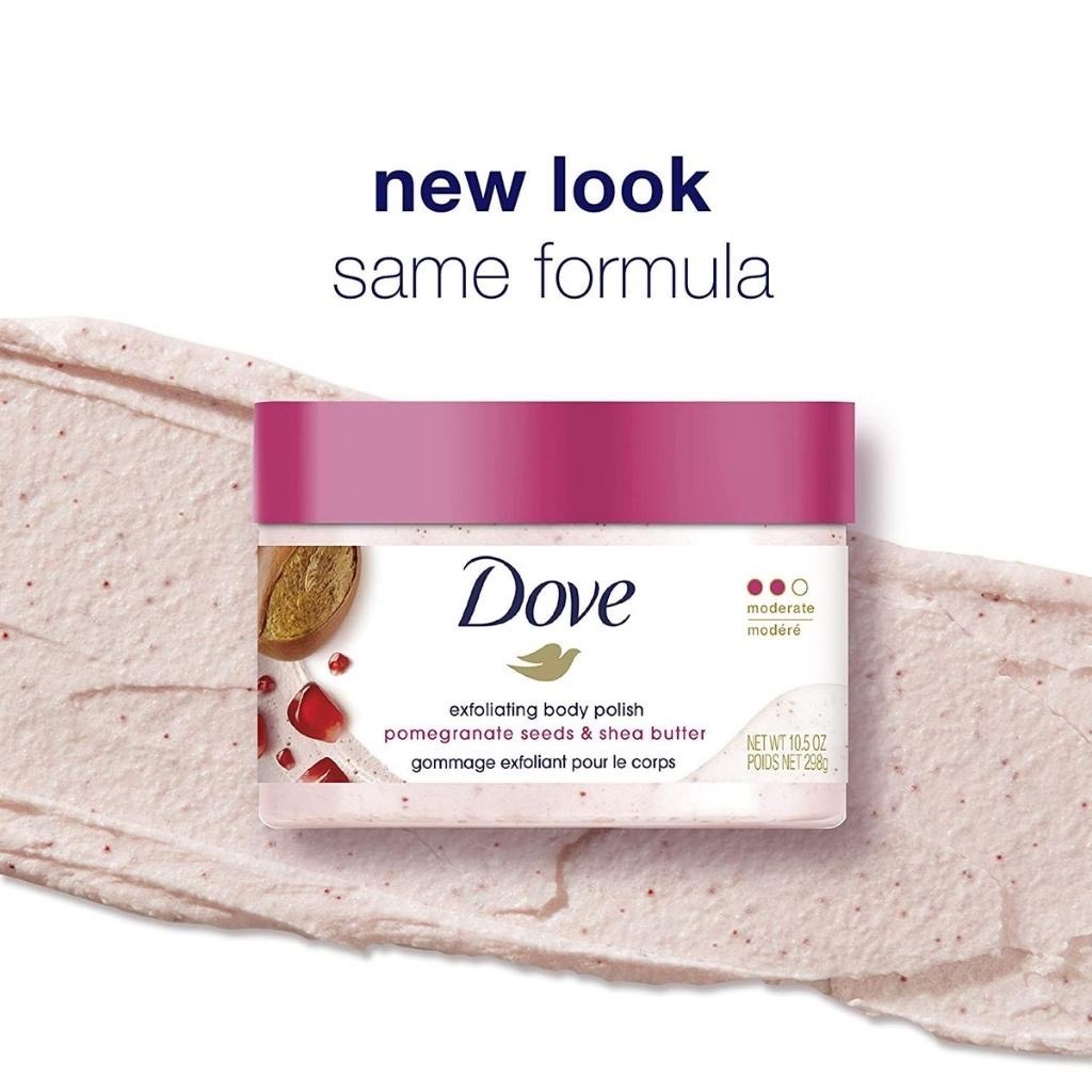 Kem giúp tẩy tế bào chết toàn thân và chăm sóc da Dove Exfoliating Body Polish