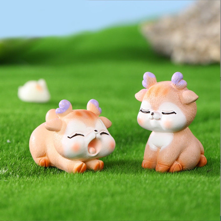 Mô hình hươu con dễ thương trang trí sen đá, terrarium