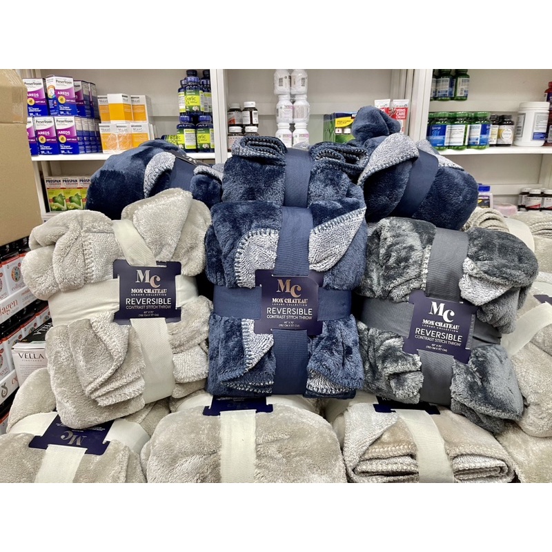 Mền Lông Cừu MC - Mon Chateau Luxury REVERSIBLE - 152cm x 177cm