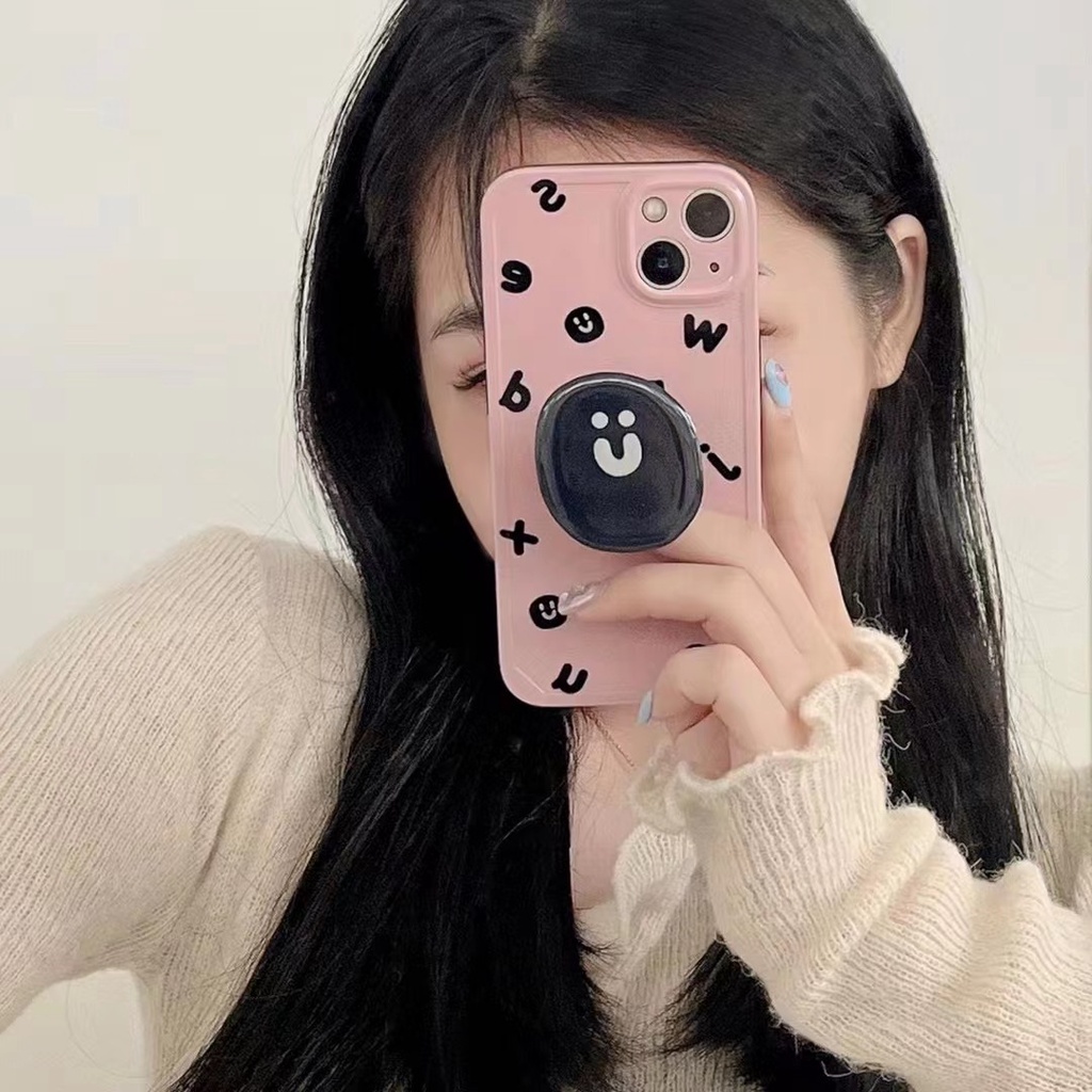 Ốp Lưng MàU HồNg Dễ Thương Cho iPhone 11 12 12pro 12promax 13 13promax 14 14pro 14promax