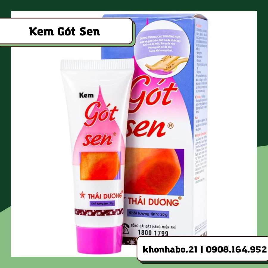 Kem Gót Sen dưỡng ẩm, chống nứt nẻ chân tay Sao Thái Dương 20g