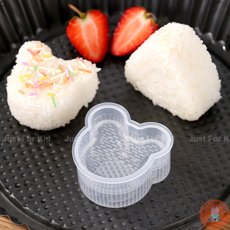 Khuôn làm cơm nắm onigiri, khay dụng cụ ép cơm bento tạo hình cho bé ăn dặm - ảnh sản phẩm 4