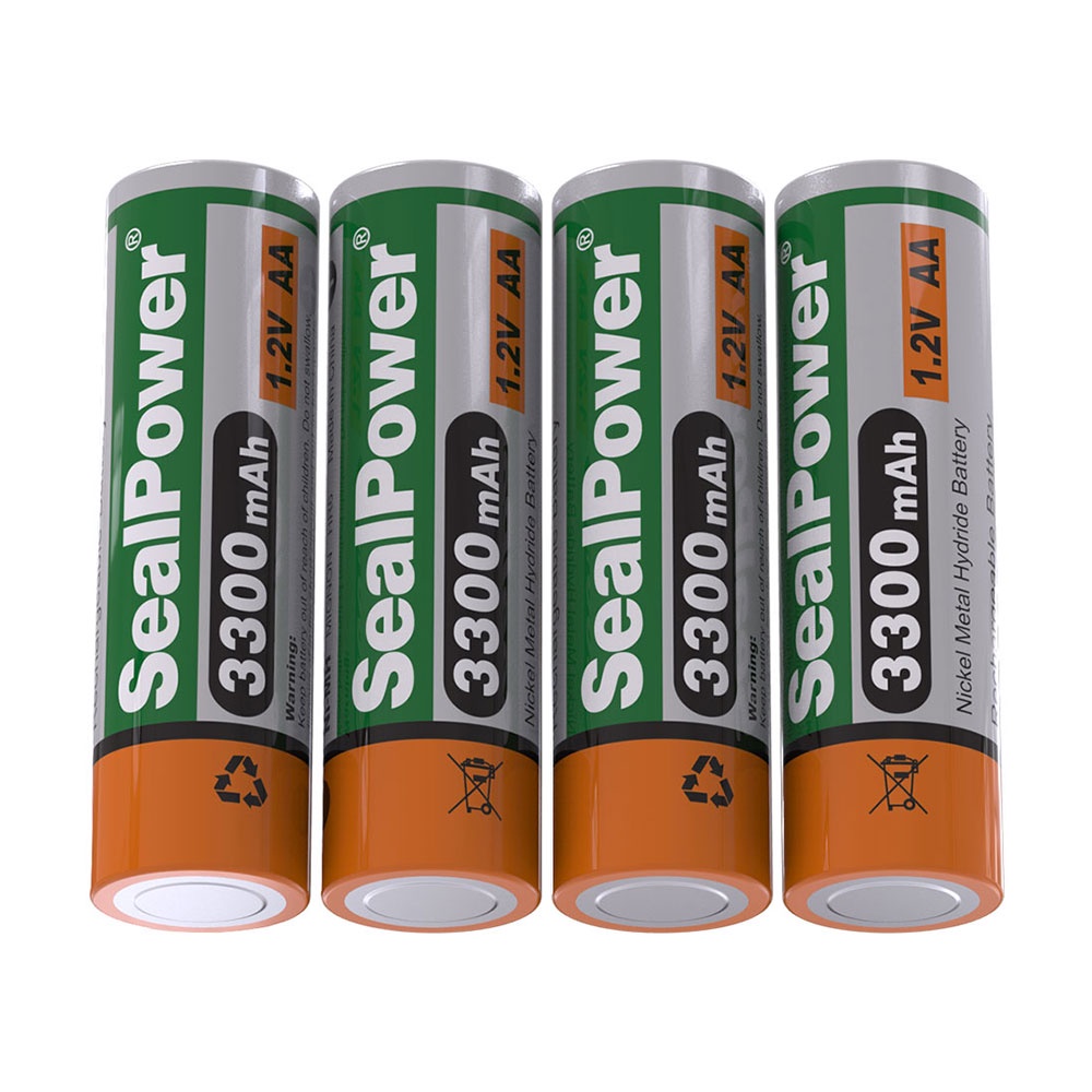 Pin sạc SealPower AA 3300mAh,pin sạc AA 1.2V,Mic không dây,pin chính hãng SealPower,sạc lại đến 1000 lần!