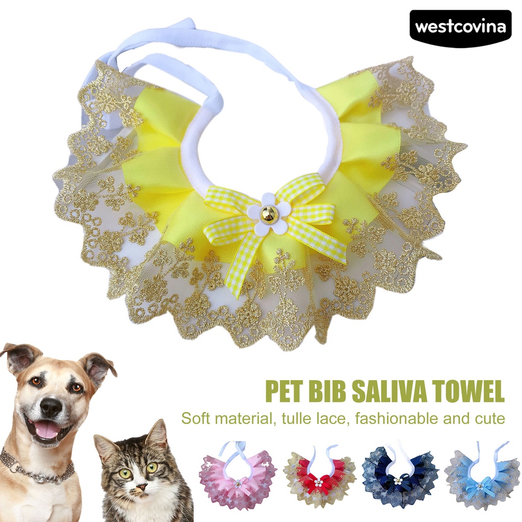 [COD]♘Yếm Đeo Cổ Bằng Polyester Siêu Mềm Chống Mài Mòn Cho Thú Cưng