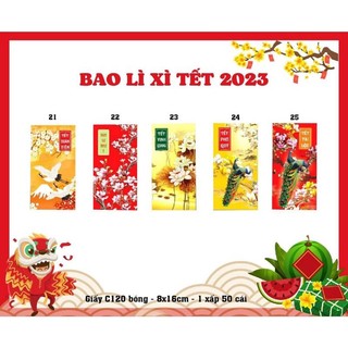 Xấp 10 bao lixi tết