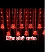 Đèn lồng trang trí tết 5M_12 bóng. Lồng đèn trang trí tết có chữ phúc , xuân , lộc