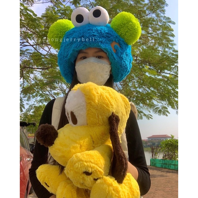 Mũ Nón gấu bông Elmo, CookieMonster SesameStreet