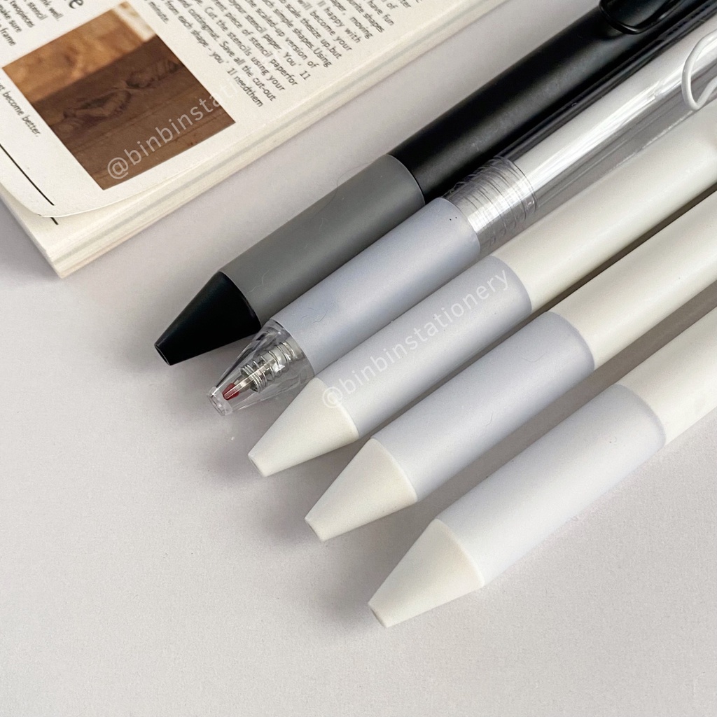 Bút gel mực đen Domi phong cách basic, ngòi 0.5 mm BDM911