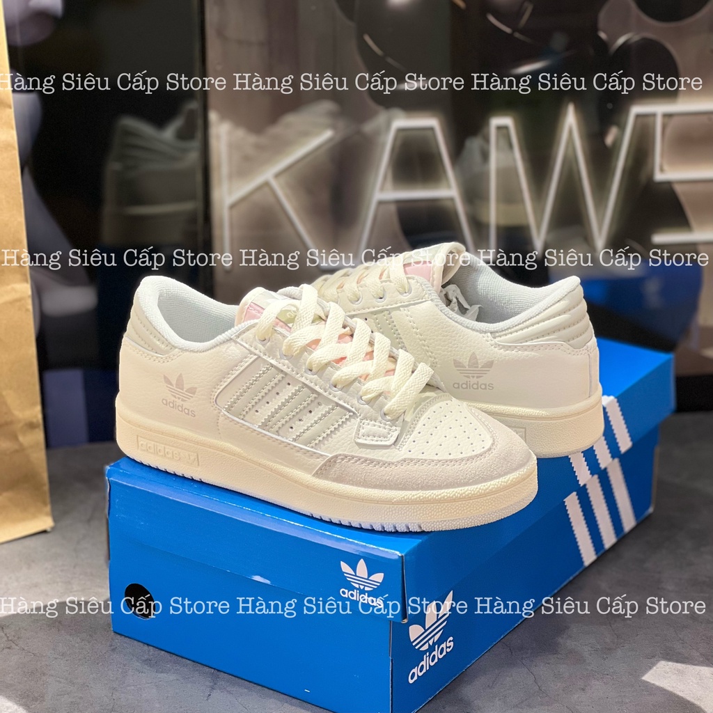 Giày Thể Thao Adidas Forum Low Centennial 85 Cream , Das Forum Màu Trắng Kem Nam Nữ  2022