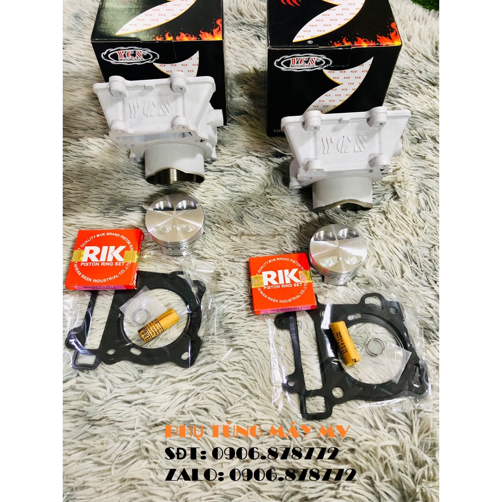 Lòng YCS 62/68mm Chính Hãng dành xe cho Raider Fi. Yêu Thích ❤️❤️❤️