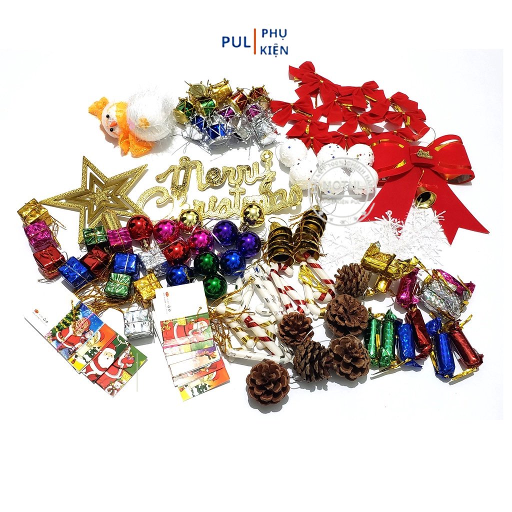 Phụ kiện mini trang trí cây thông noel trang trí giáng sinh