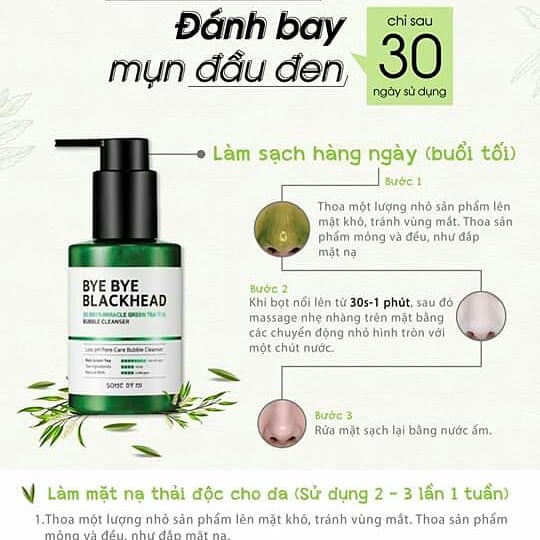 Bộ 6 Sản Phẩm Giảm Mụn Some By Mi AHA-BHA-PHA 30 Days Miracle (Ntt + Sữa rửa mặt Bye Bye + Toner + Serum + Kem + Kcn)