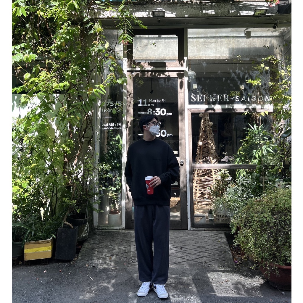 [HÀNG CHÍNH HÃNG] Quần Sweatpant hiệu GIJAY_Dark Grey | BigBuy360 - bigbuy360.vn