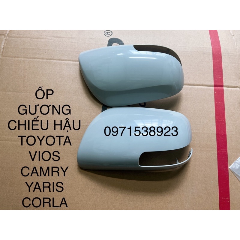 2 ỐP GƯƠNG CHIẾU HẬU TOYOTA VIOS CAMRY YARIS COROLLA ALTIS 2007-2014 CAO CẤP