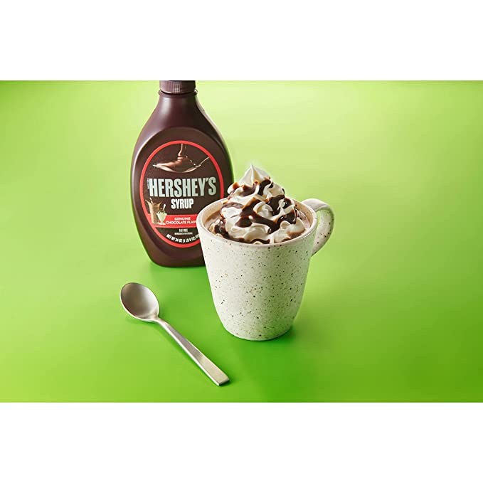Sốt Socola, Chocolate lỏng Dùng Để Pha Chế Hershey's Syrup Genuine Chocolate Flavor, Chai 680g  1 Lb. 8 Oz.