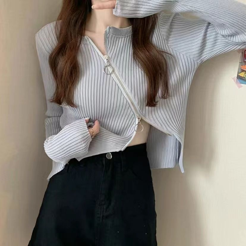 Áo Dệt Kim Dáng Ôm Thiết Kế Độc Đáo Thời Trang Mới Cho Nữ Sweater