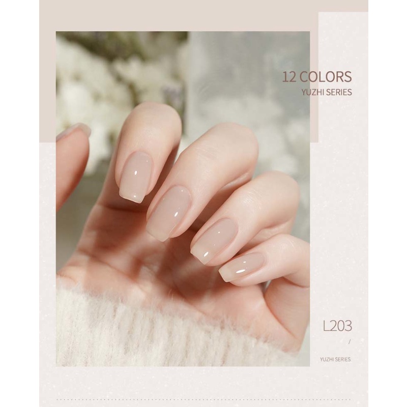 ♕Bole Sơn Móng Tay Trong Suốt Màu Thạch 38 Màu Keo Dán Móng Nhựa Resin Màu Nude Trong Suốt Sơn Bóng Led Uv Ngâm Cho Tiệm Làm Móng Upbest