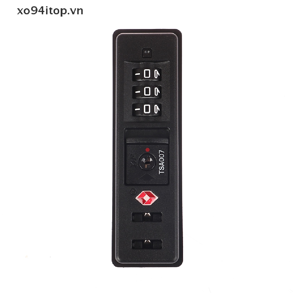 Xoitop Ổ Khóa Số TSA Bằng Nhựa PC Chống Trộm Tùy Chỉnh Di Động Tiện Dụng Cho Vali / Cốp Xe
