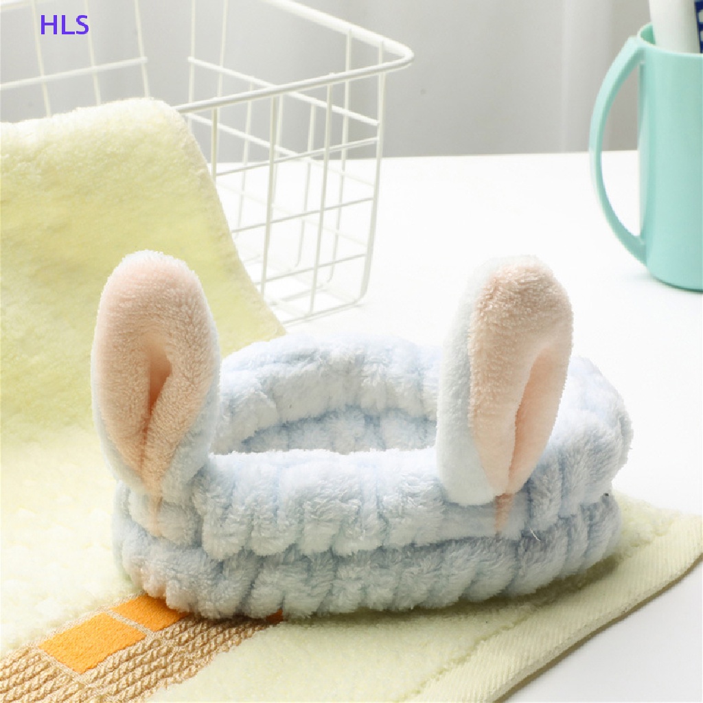 Băng Đô Mềm Mại Co Giãn Trang Điểm / Trang Điểm / Rửa Mặt Hình Nơ In Chữ Đáng Yêu Cho Bé Gái