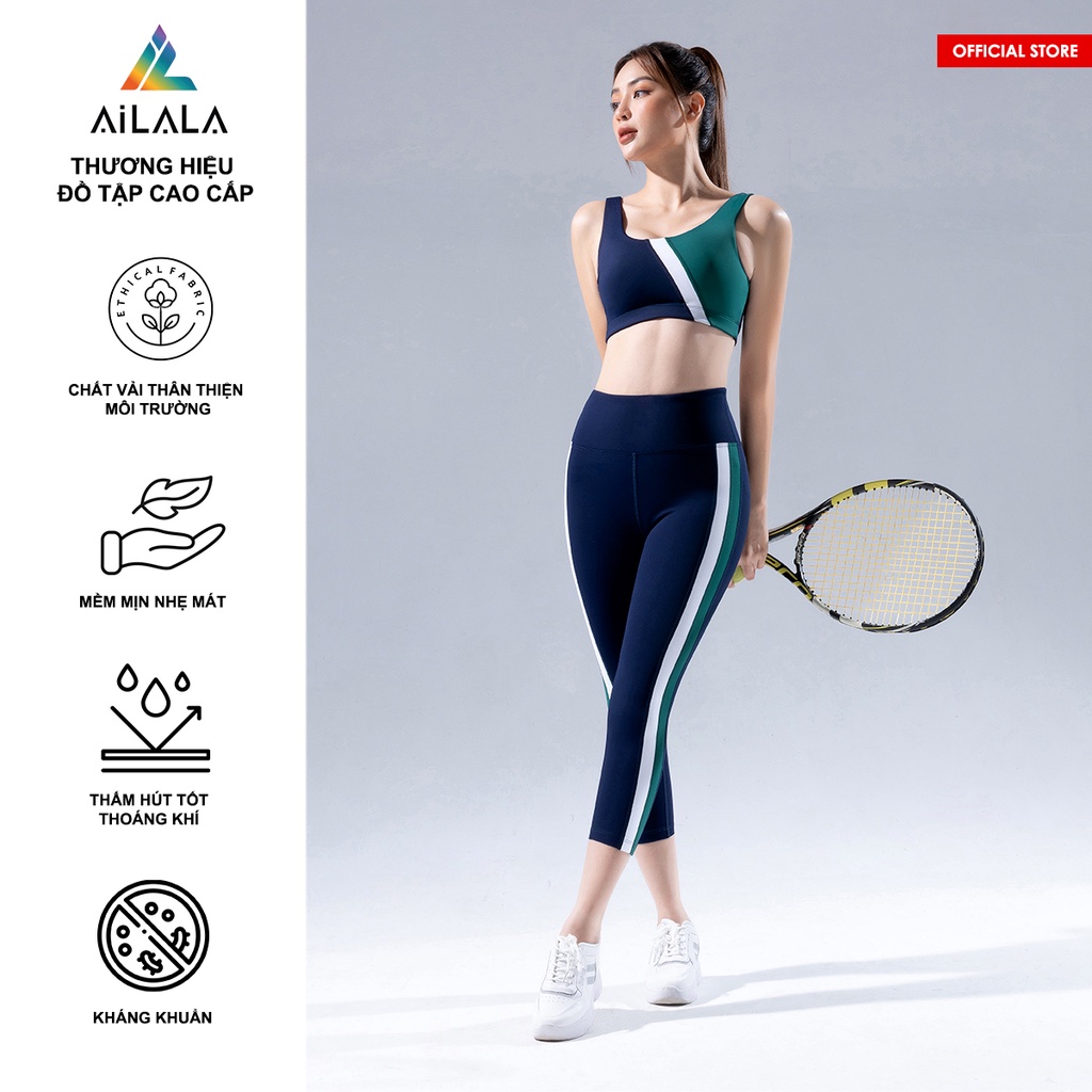 AiLALA® Chính Hãng Set Thiết Kế Đồ Bộ Tập Thể Thao LUX48A, phù hợp Yoga Pilates, chất vải Hi-Tech