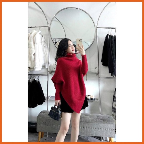 Áo len cổ lọ vạt nhọn hàng quảng châu siêu đẹp