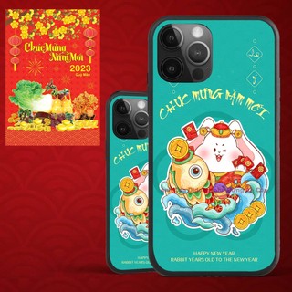 Ốp lưng Mặt Kính Tết Quý Mão2 cho S amsung - O ppo - i Phone - R ealme TET02