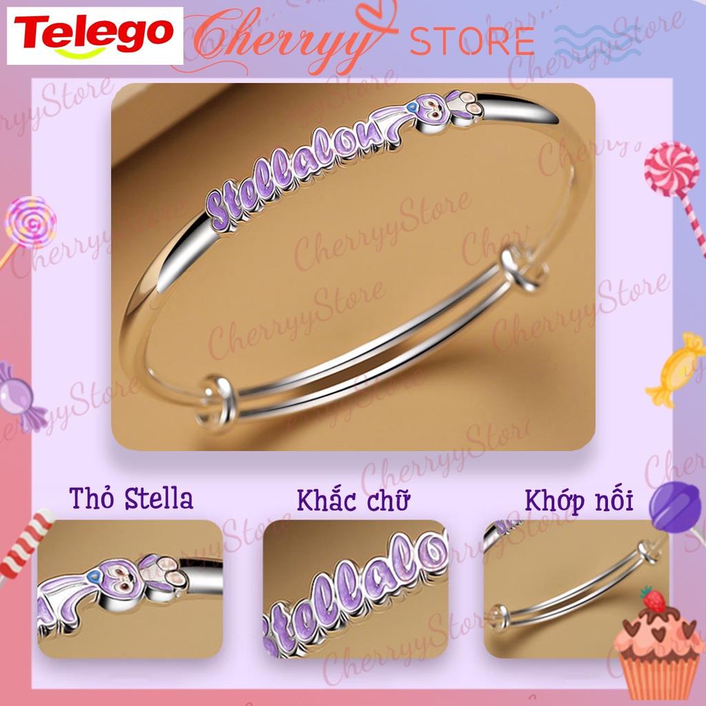 Stella Lou Vòng Tay Bạc 925 Hình Thỏ Stella Có Thể Điều Chỉnh Kích Thước Chất Lượng Cao