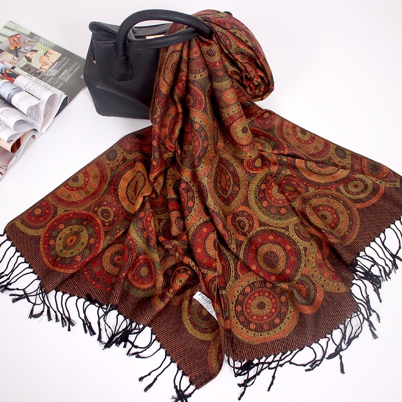 Khăn choàng thổ cẩm 70cm x 170cm hàng sẵn