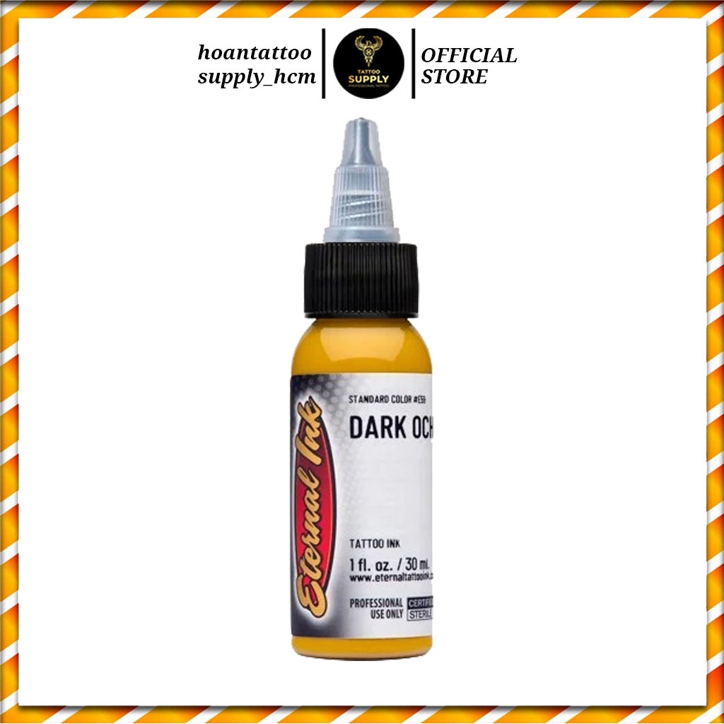 Mực xăm hình Eternal Dark Ochre màu Vàng Cát tem mới chính hãng dùng cho tattoo