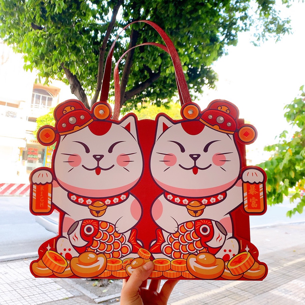 HỘP MÈO ĐÔI SIZE 29 x 24 x 8 CM