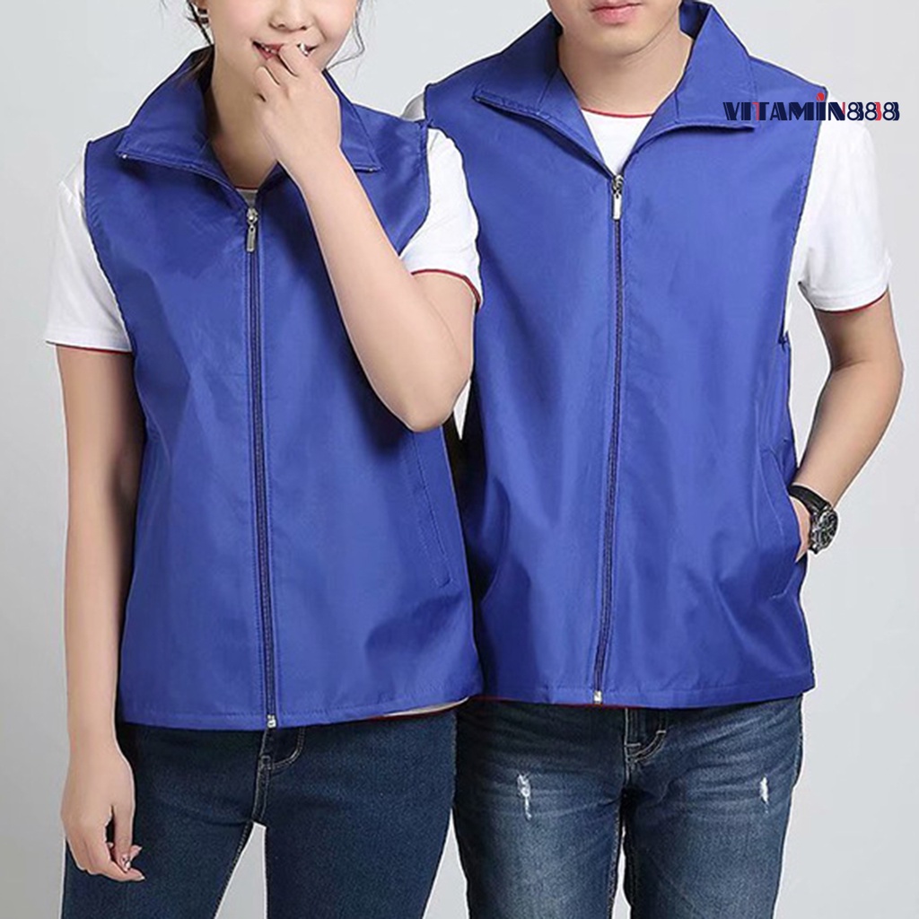 Áo Vest Có Khóa Kéo Thời Trang Công Sở Cho Nam Và Nữ
