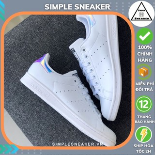 Giày Nữ Adidas Stan Smith Hologram Chính Hãng🔴SIMPLE SNEAKER🔴Adidas Stan Smith Gót Hologram  Auth [ FX7521]