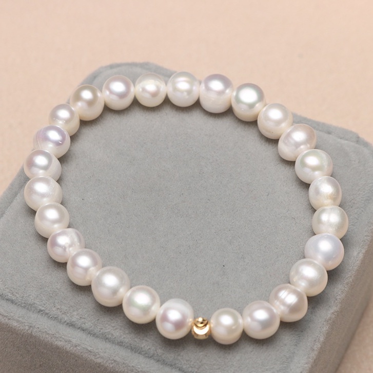 Vòng Tay Ngọc Trai Tự Nhiên Đơn Giản 7-8mm