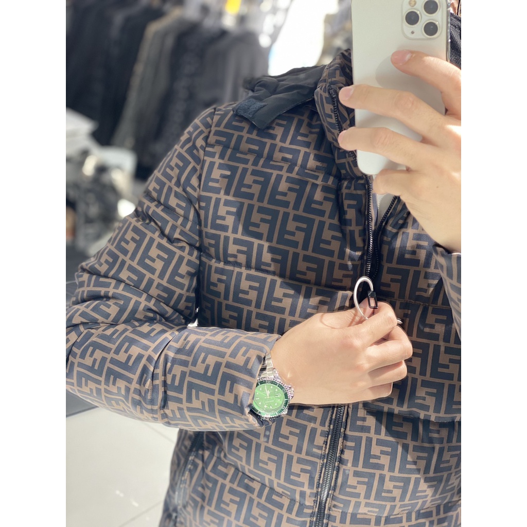 Áo khoác cotton Fendi FD thiết kế phong cách phương tây sang trọng