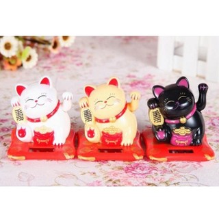 Combo 3 mèo may mắn vẫy tay năng lượng mặt trời size nhỏ