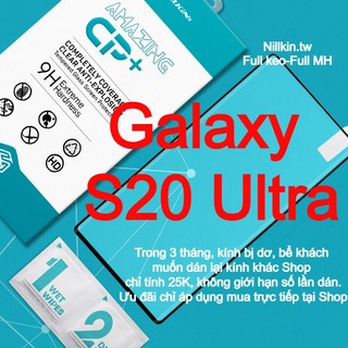 Kính cường lực cho Samsung Galaxy S20 Ultra hiệu Nillkin.tw kính cong 3D keo viền siêu chắc
