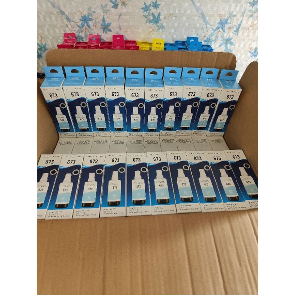 Giá xưởng -Mực in Epson 673 màu xanh nhạt