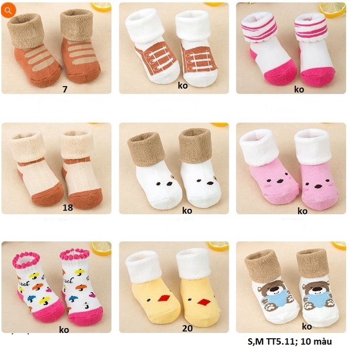 TT5 Tất dầy cho bé/ Tất trẻ em tất vớ cho bé trai /tất chân cho bé size S,M