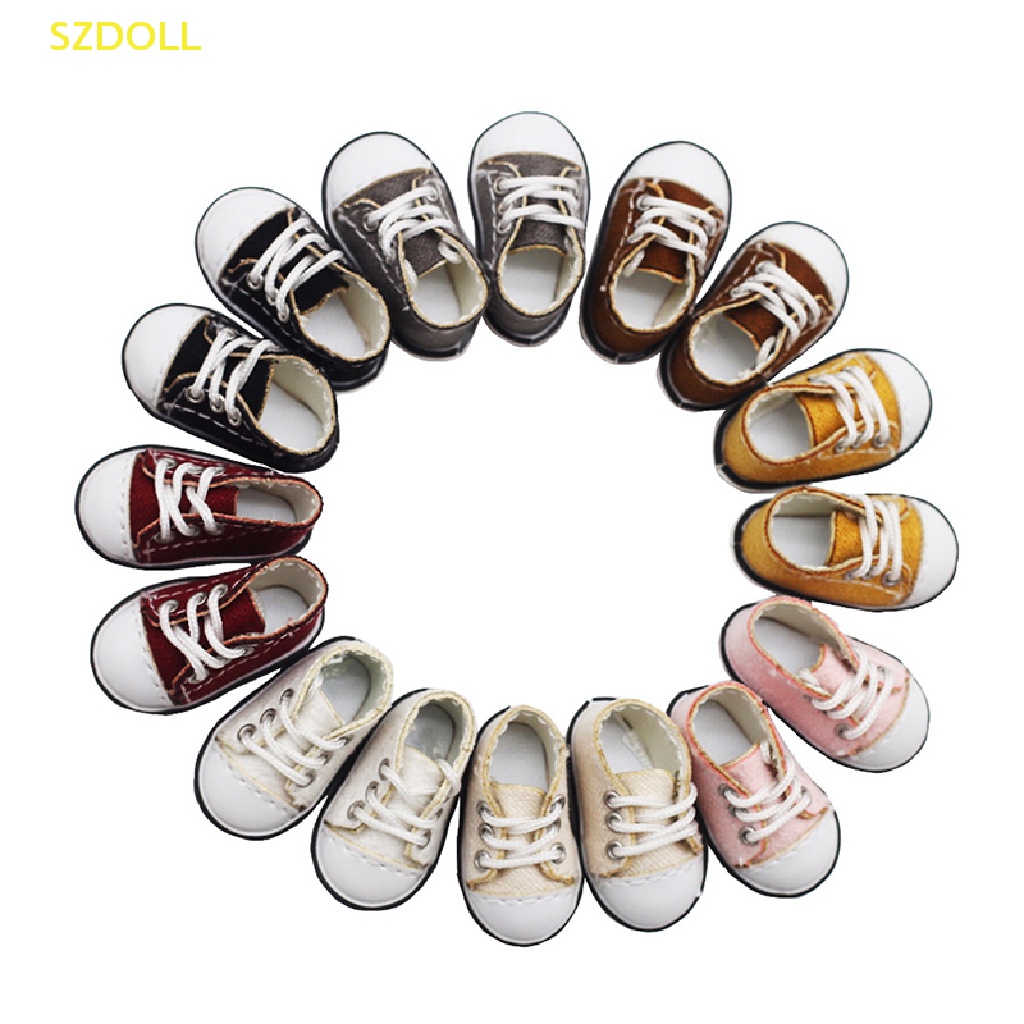 1 Đôi Giày Chất Liệu Da PU + Vải Bố Dành Cho Búp Bê Ob11