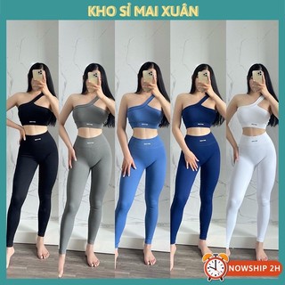 Sét bộ tập gym botee bra chéo quần dài kho sỉ mai xuân