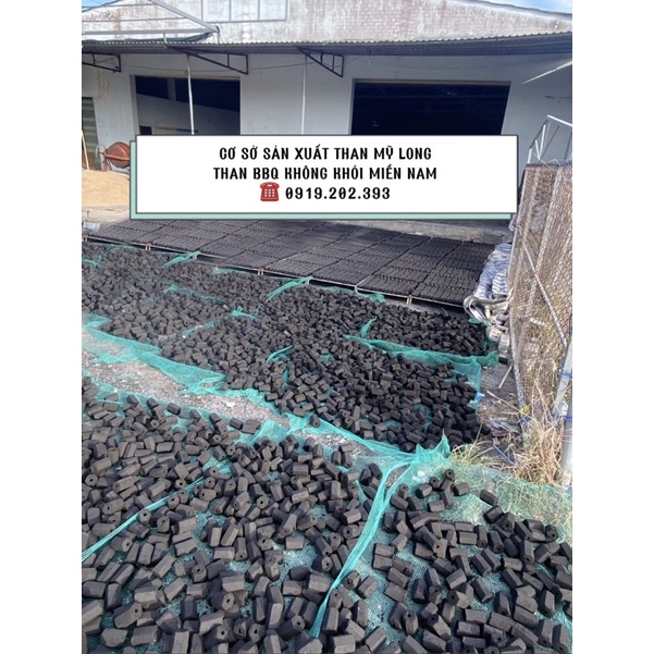 10KG - THAN SẠCH, THAN GÁO DỪA, THAN KHÔNG KHÓI BBQ