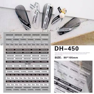 Nail sticker stick dán móng các mẫu Logo thương hiệu - Sài Gòn Nail