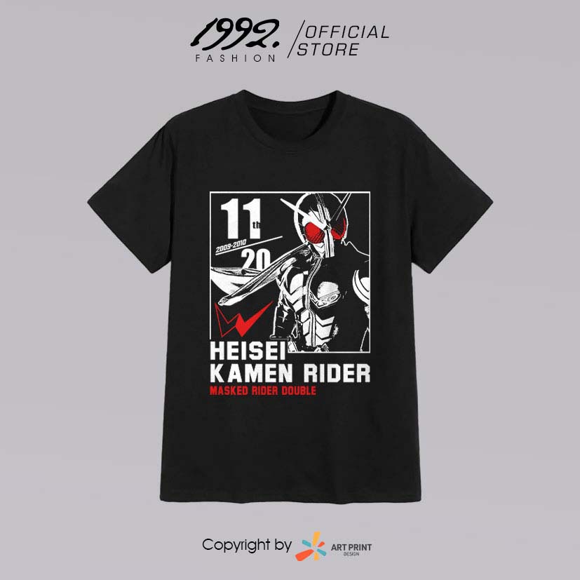 Áo thun Kamen Rider Double - HEISEI RIDER 20th Anniversary  ngắn tay