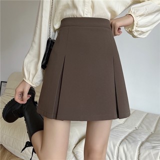 Chân váy xếp ly nhẹ có quần trong- C105